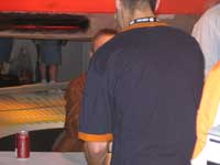 The guy standing in front of Mark Hamill at Comic-Con International 2004